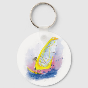 Windsurfer Keychain