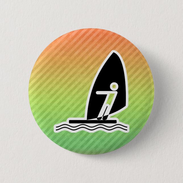 Windsurfing 2 Inch Round Button (Front)