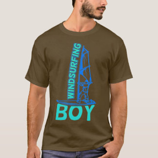 Windsurfing Boy Windsurfing Fan Sailboarding Boys  T-Shirt