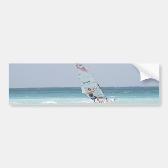 Windsurfing Bumper Sticker (Front)
