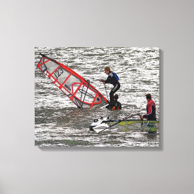 WINDSURFING CANVAS PRINT (Front)