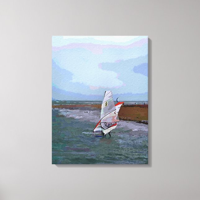 WINDSURFING CANVAS PRINT (Front)