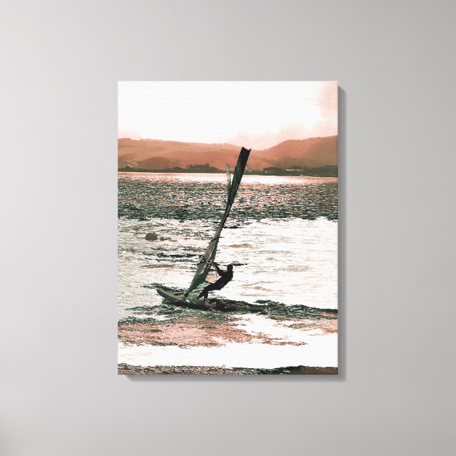 WINDSURFING CANVAS PRINT (Front)