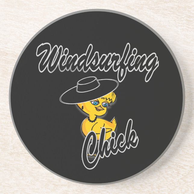 Windsurfing Chick #4 Coaster (Front)