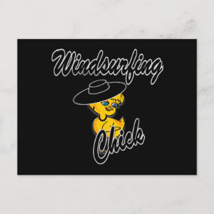 Windsurfing Chick #4 Postcard