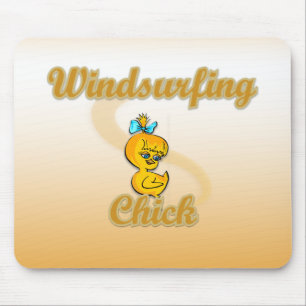 Windsurfing Chick Mouse Pad