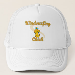 Windsurfing Chick Trucker Hat