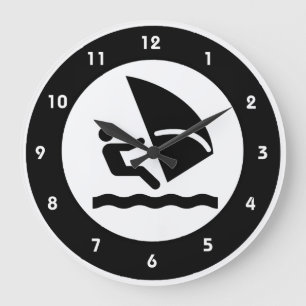 Windsurfing Design Wall Clock