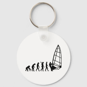 Windsurfing evolution keychain