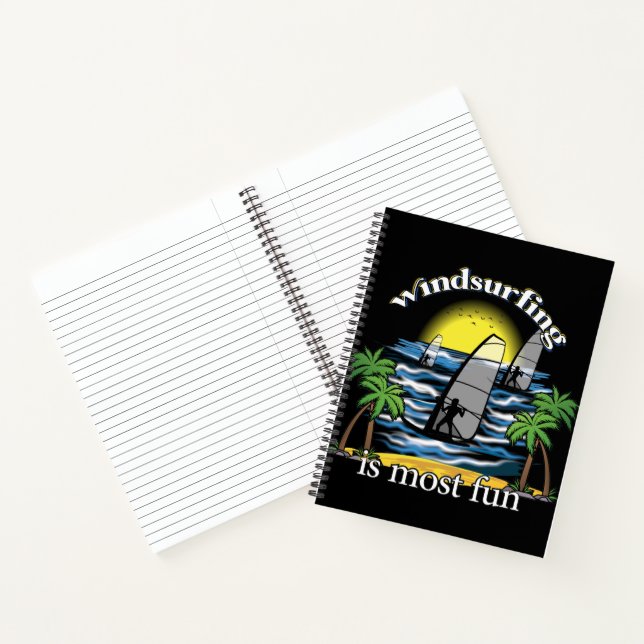 Windsurfing Is Most Fun Notebook (Inside)