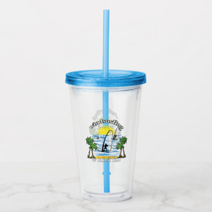 Windsurfing Is Most Fun, Summer 2023 Acrylic Tumbler