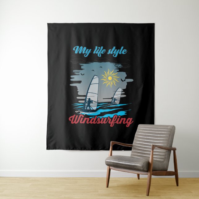Windsurfing Is My Life Style Tapestry (In Situ)