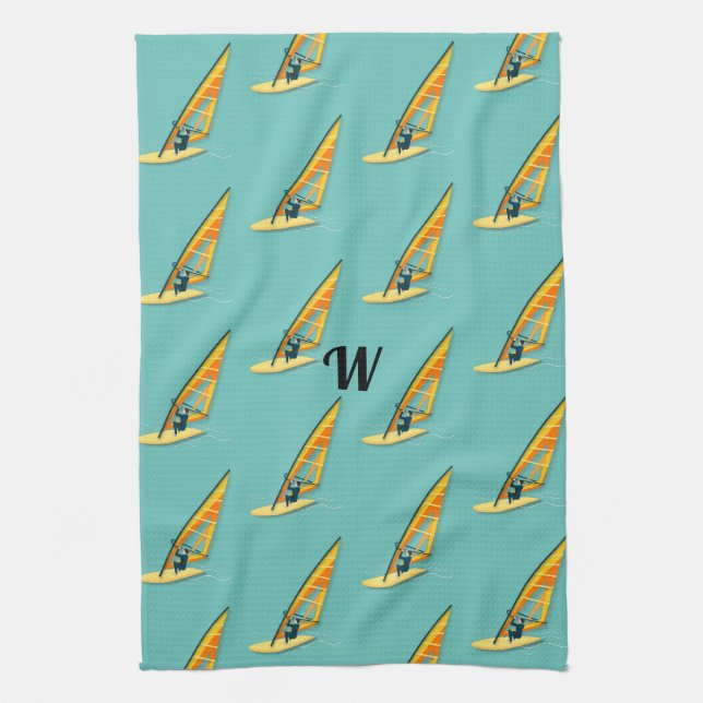 Windsurfing Kitchen Towel (Vertical)