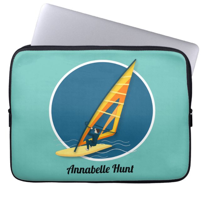 Windsurfing Laptop Sleeve (Front)