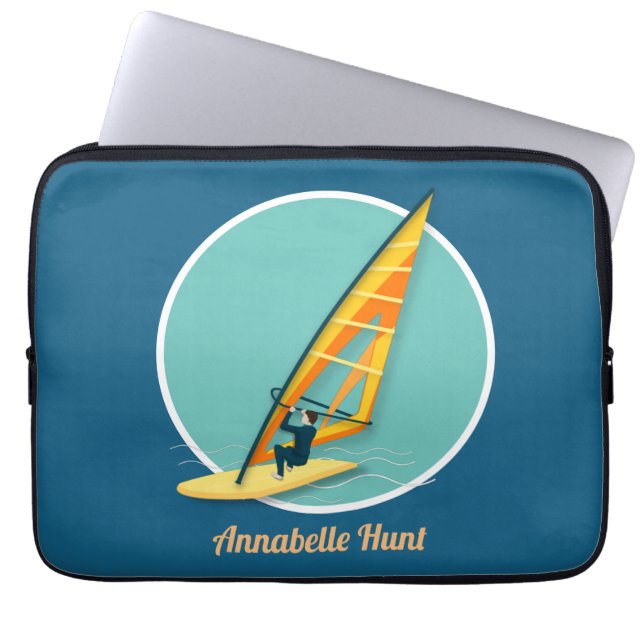 Windsurfing Laptop Sleeve (Front)
