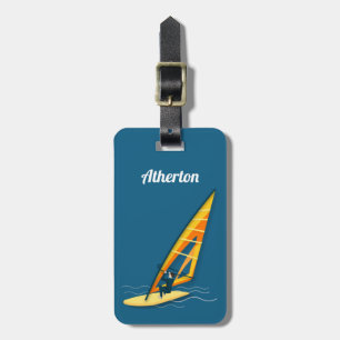 Windsurfing Luggage Tag