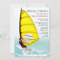 Windsurfing Male Invitation