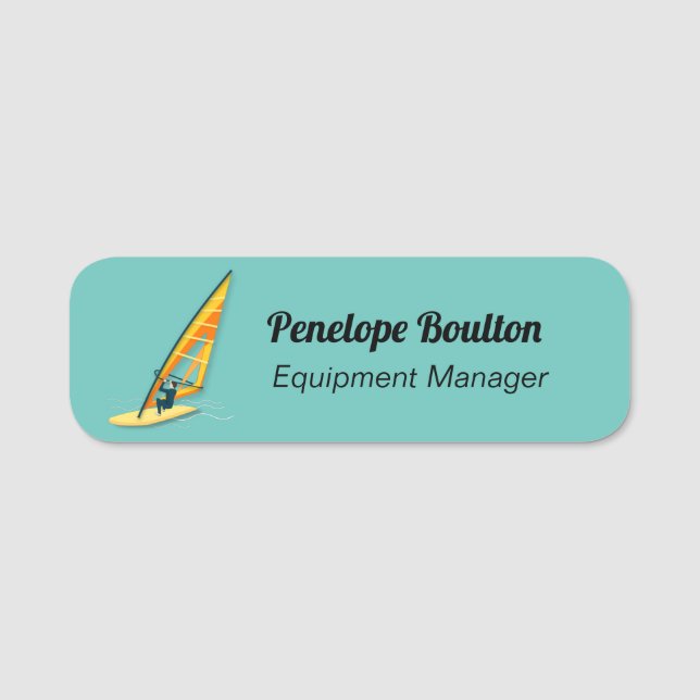 Windsurfing Name Tag (Front)