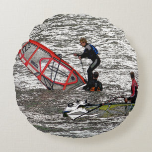 WINDSURFING ROUND PILLOW