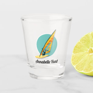 Windsurfing Shot Glass