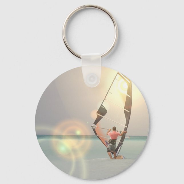 Windsurfing Sport Keychain (Front)