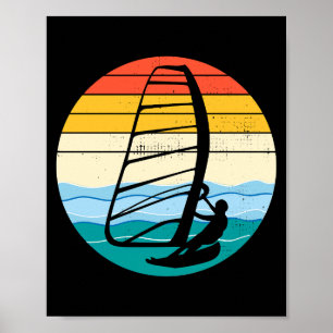 Windsurfing Windsurf Windsurfer Surf Water Sport Poster