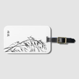 Windswept Bamboo, bent bamboo Luggage Tag