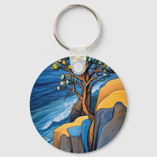 Windswept Serenity Keychain