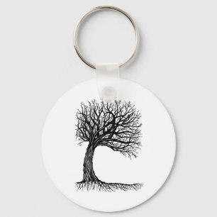 windswept tree of life keychain