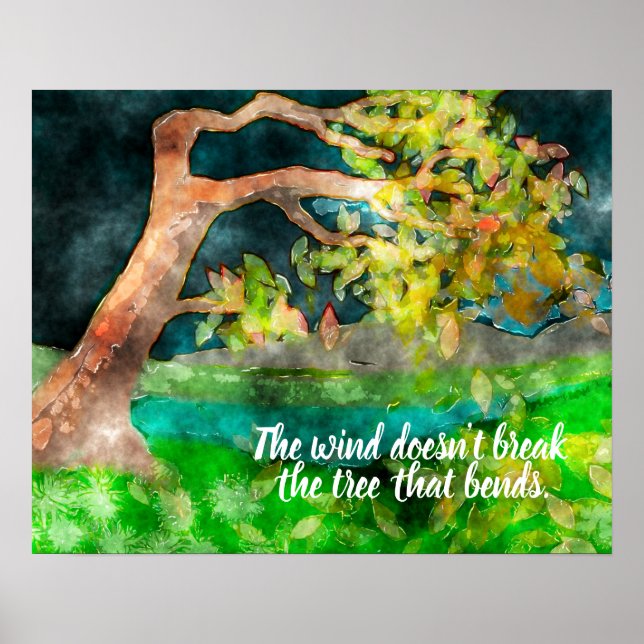 Windswept Tree Poster (Front)