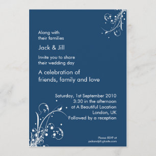 Windwhisp (stormy blue) 5x7 invitation