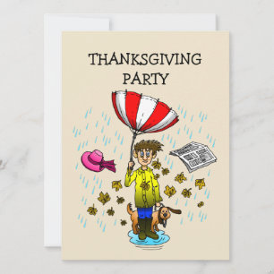 Windy autumn weather for a Thanksgiving dinner
