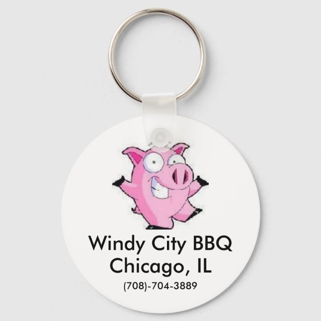 Windy City BBQ Keychain (Front)