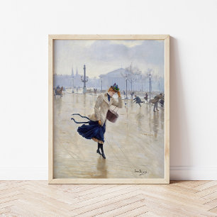 Windy Day Jean Béraud Poster