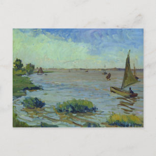 Windy Day on the Elbe, 1911 Postcard