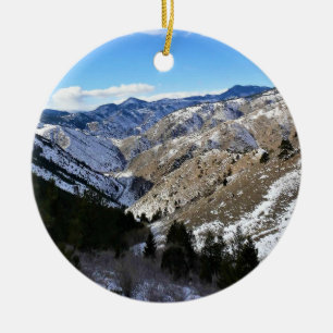 Windy Saddle Park, Golden, Colorado Ceramic Ornament