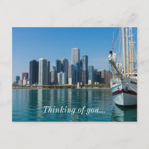 Windy Sailing Thinking Of You Postcard