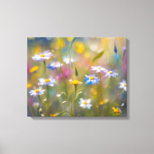 Windy Wildflowers Canvas Print