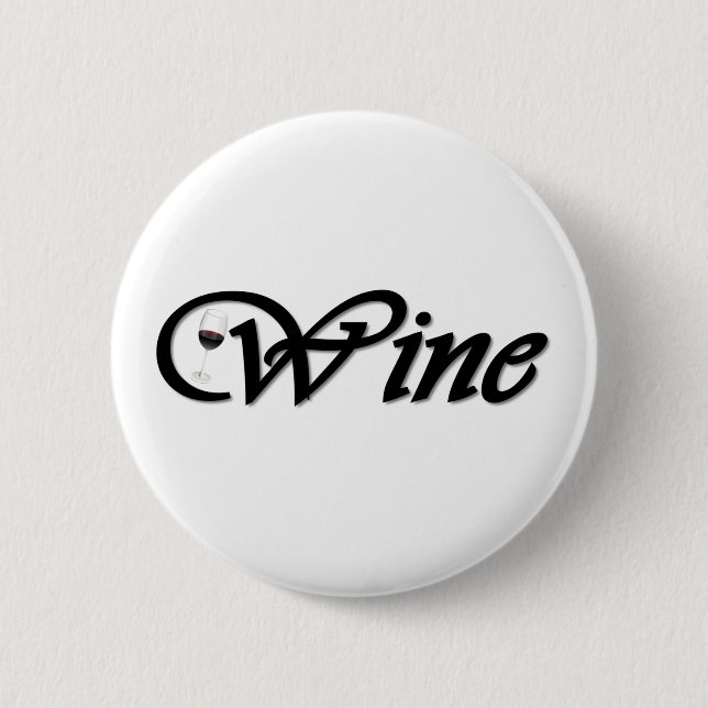 Wine 2 Inch Round Button (Front)