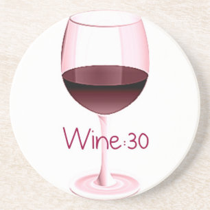 Wine:30 Red Wine Coaster