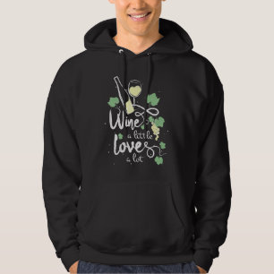 Wine A Little Love A Lot Wine Festival Waiter Sayi Hoodie