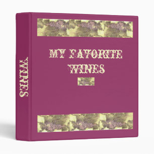 Wine Album Binder