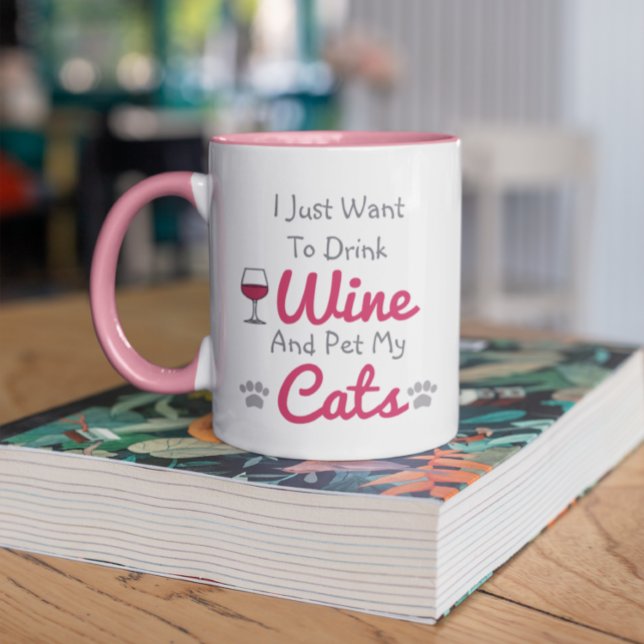 Wine and Cats Mug (Creator Uploaded)