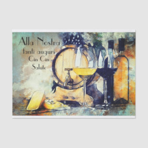 Wine and Cheers Tissue Paper