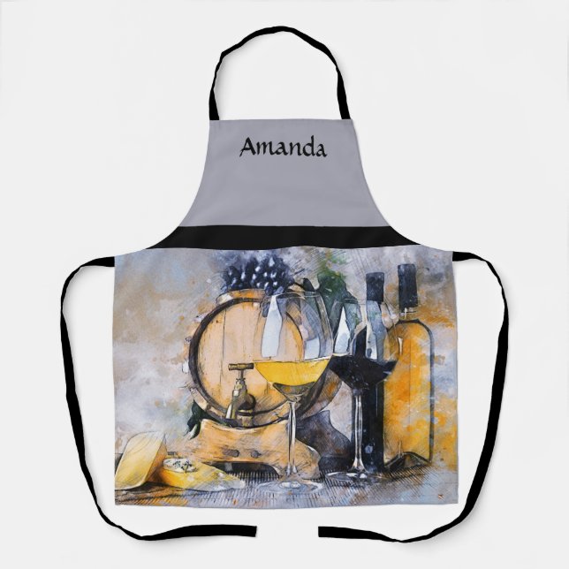 Wine and Cheese Apron (Front)