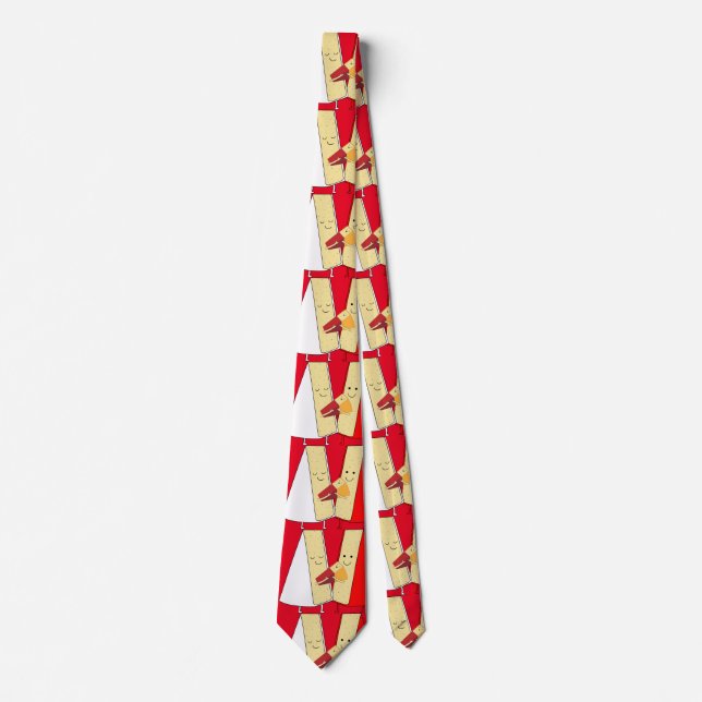 Wine And Cheese Lovers Tie (Front)