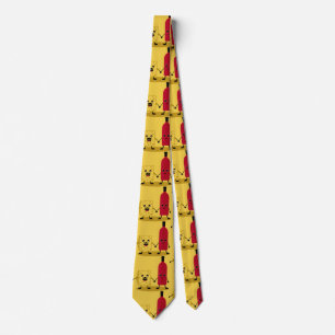Wine And Cheese Lovers Tie