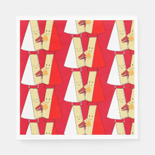 Wine And Cheese party Invitation Napkin