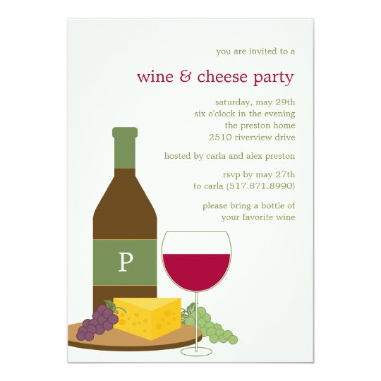 Wine and Cheese Party Invitations | Zazzle.ca