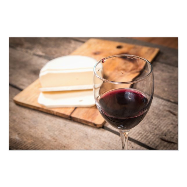 Wine and cheese photo print (Front)
